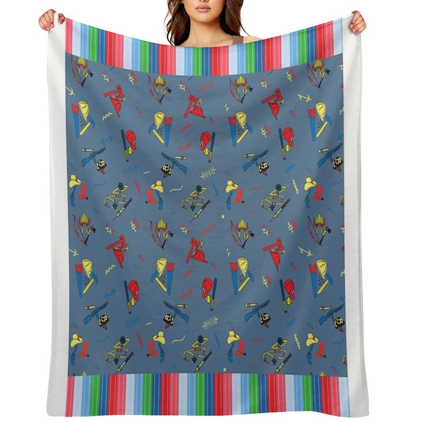 Good Guys Child's Play Chucky - Killer Doll - Pattern Throw Blanket