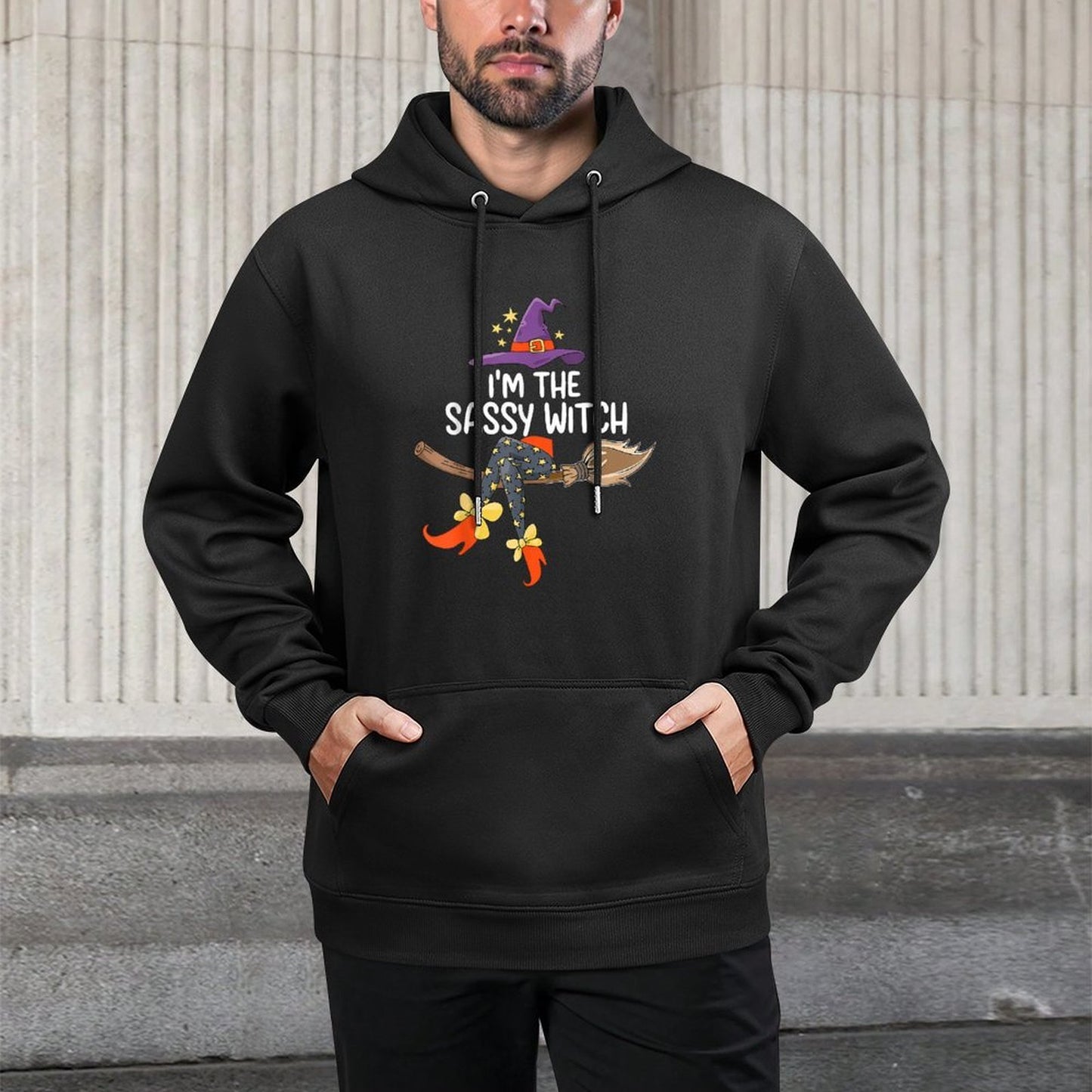 Im The Sassy Witch Halloween Customizable Surface Hoodie