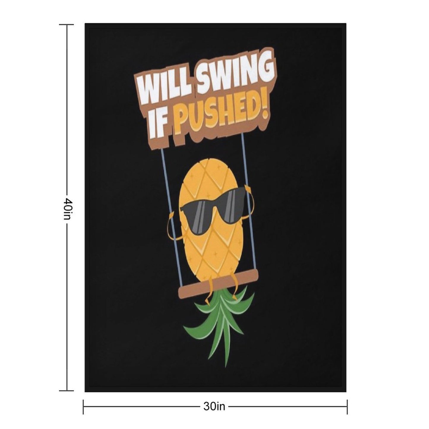 Swingers Pineapple Swinging Lifestyle Funny Swinger Throw Blanket