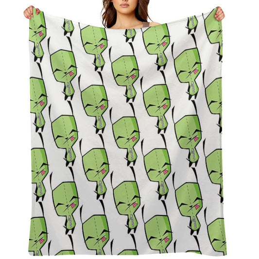 Invader Zim's GIR Throw Blanket