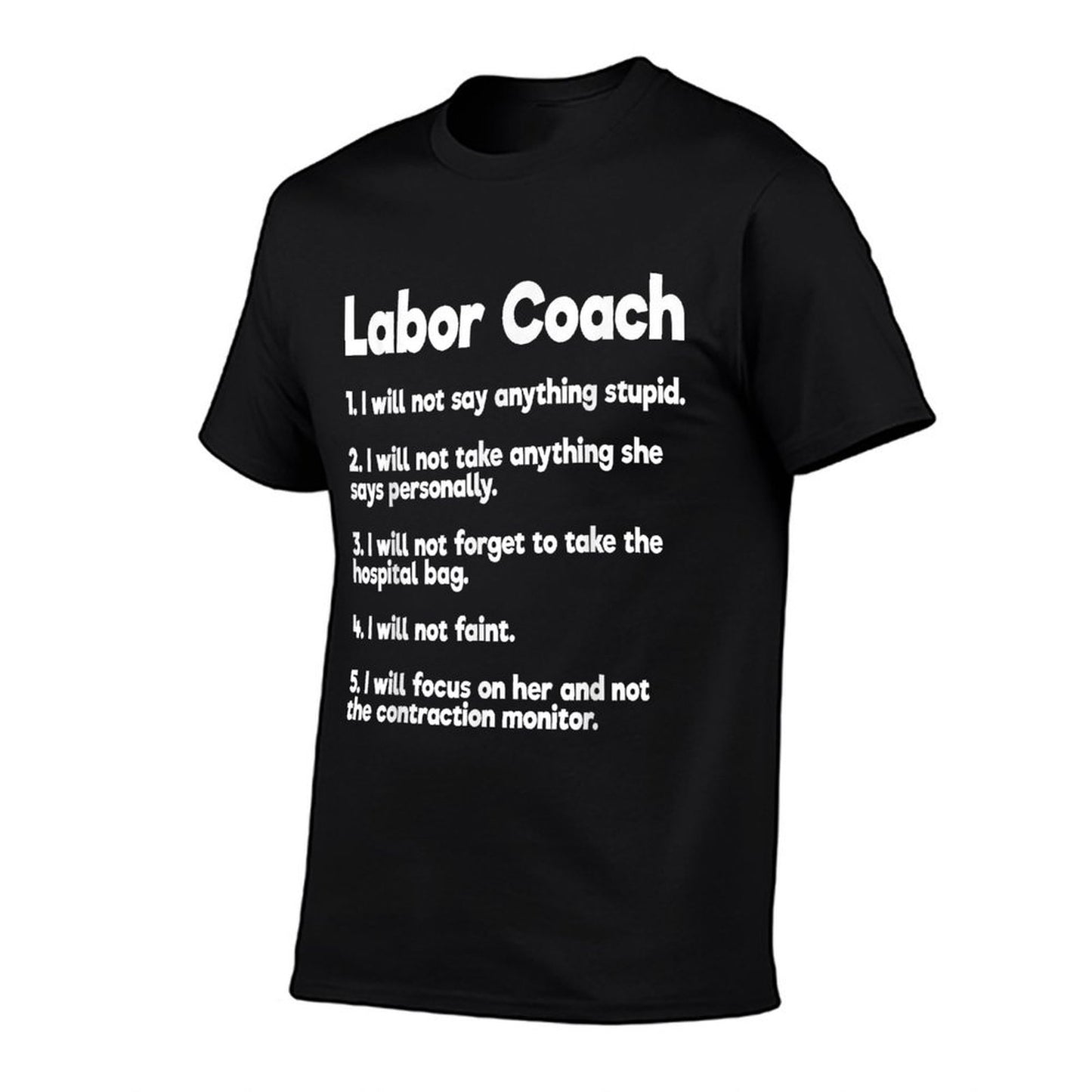 Labor Coach Expecting Dad Rules Papa Funny Baby T-Shirt
