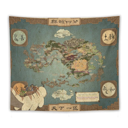 Avatar The Last Airbender Map I Tapestry