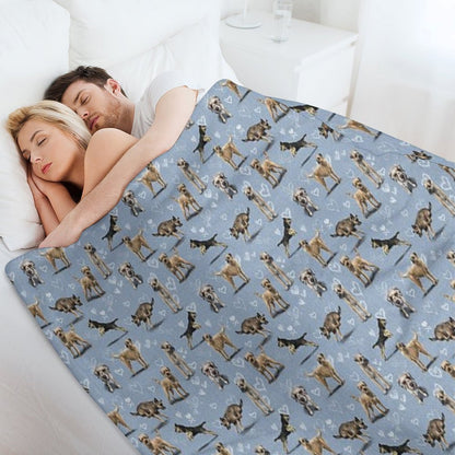 The Border Terrier Throw Blanket