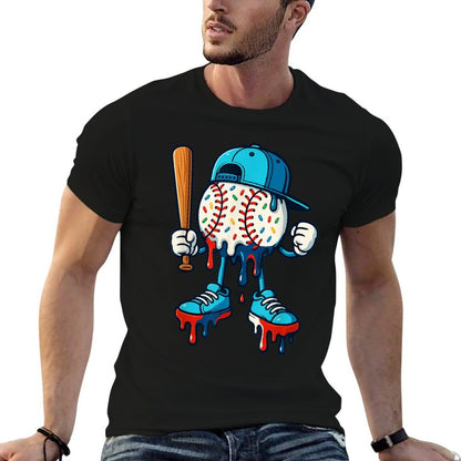 Baseball Lifestyle 101 Apparel Youth Baseball Drip Icecream  Vintage-inspired T-Shirt