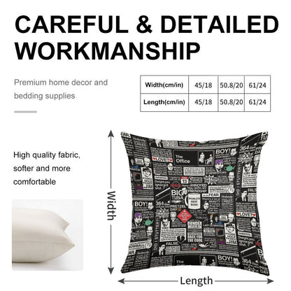 Wise Words From The Office - The Office Quotes Linen Throw Pillow Cover