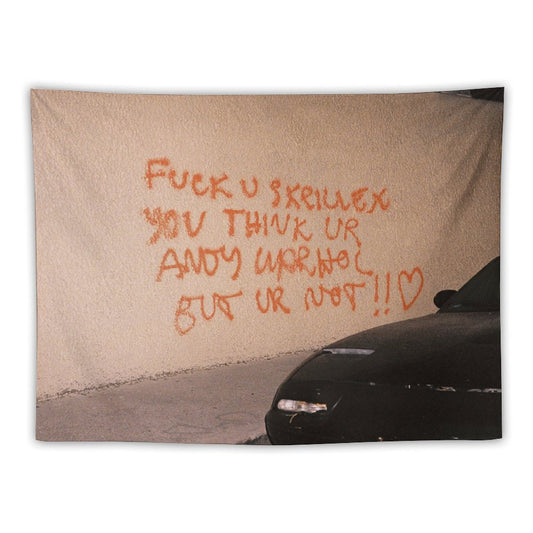 FCK U SKRILLEX YOU THINK UR ANDY WARHOL BUT UR NOT!! ˂3 Tapestry