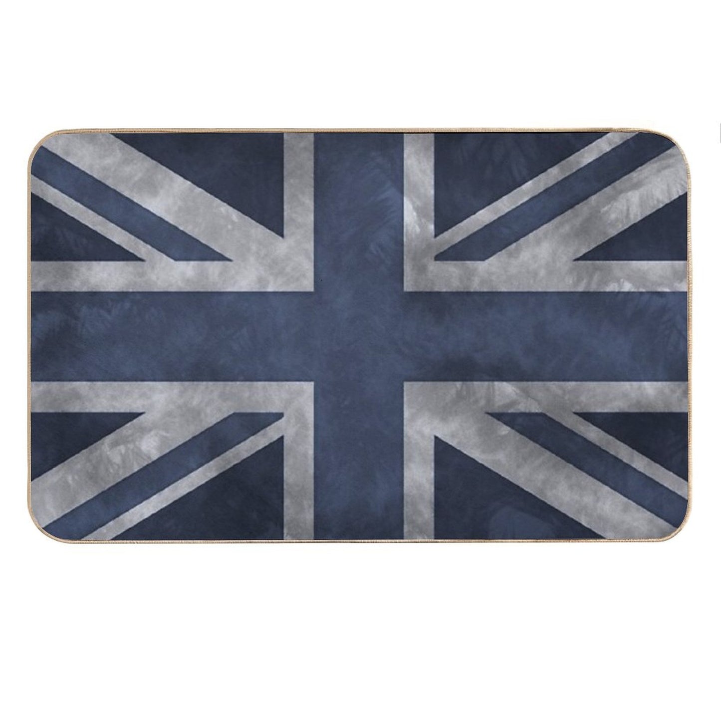 Blue Distressed Union Jack Bath Mat