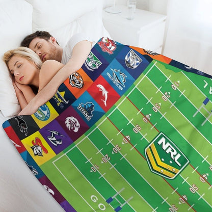 Nrl Teams Oval Throw Blanket