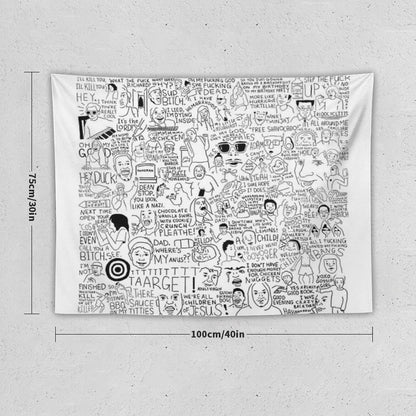 An Ultimate Vine Compilation But Instead of A Video Its Just Terribly Drawn Tapestry