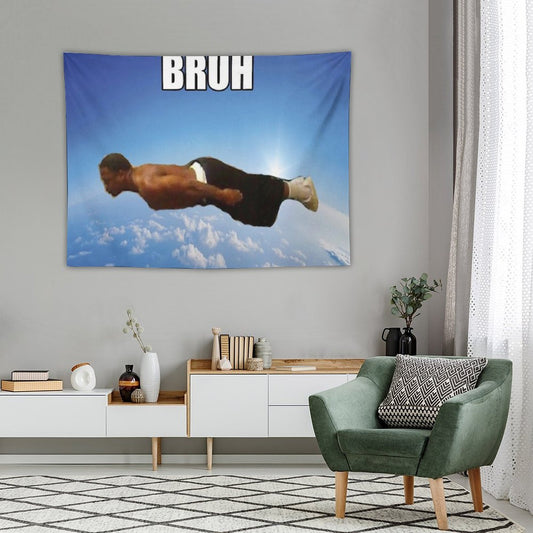 Bruh Flying Midget Tapestry