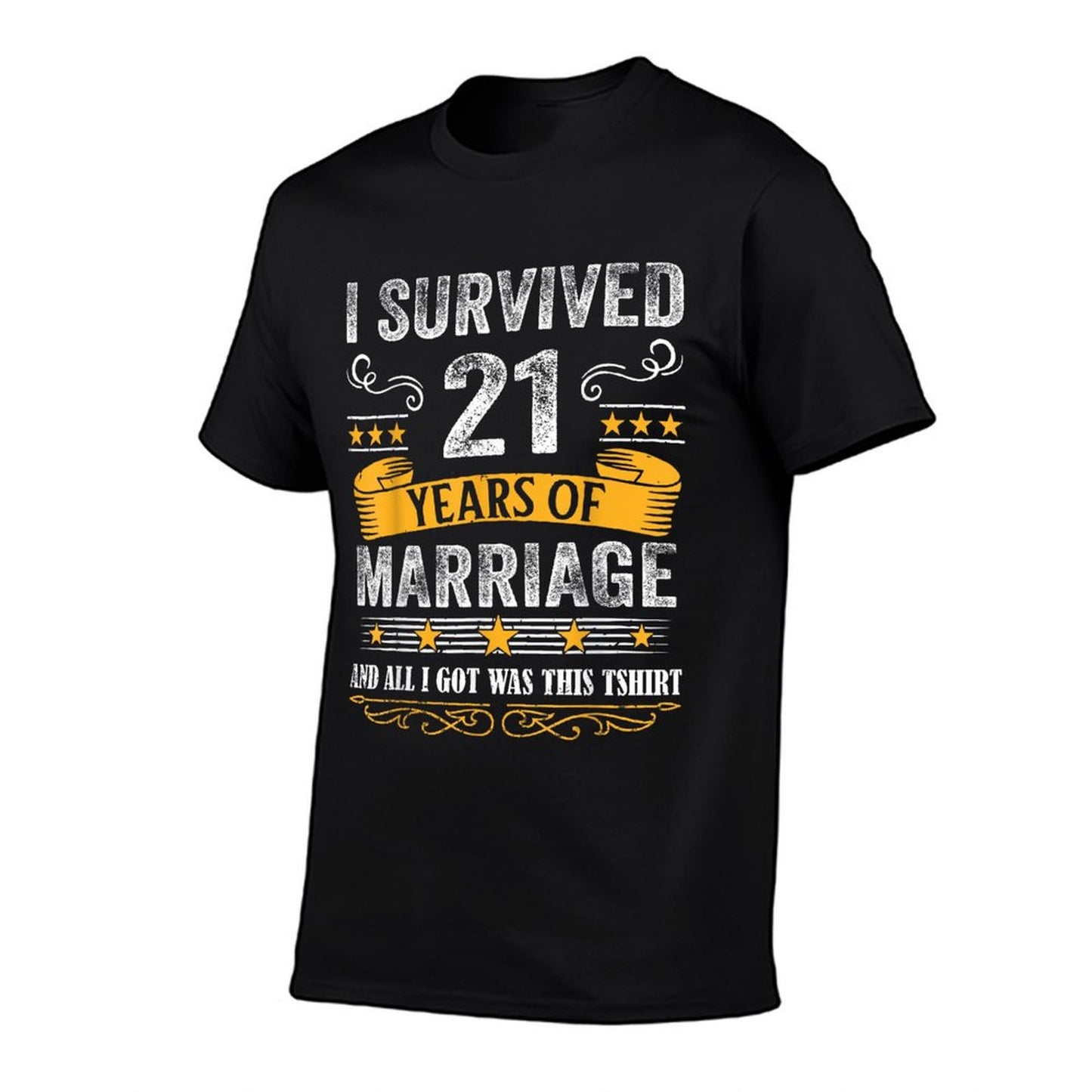 21st Wedding Anniversary Shirt Couples Husband Wife 21 Years T-Shirt