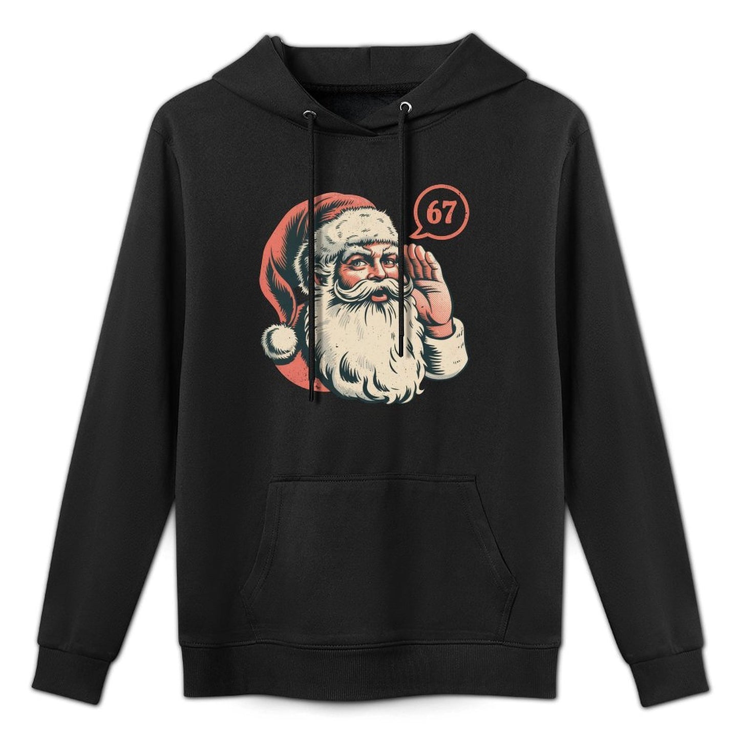 67 Christmas Funny Six Seven Meme Brainrot Santa Claus Boys Machine Washable Hoodie