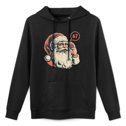 67 Christmas Funny Six Seven Meme Brainrot Santa Claus Boys Machine Washable Hoodie