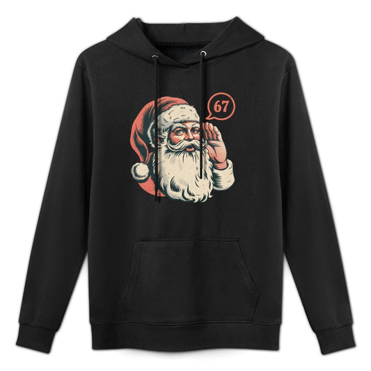67 Christmas Funny Six Seven Meme Brainrot Santa Claus Boys Machine Washable Hoodie