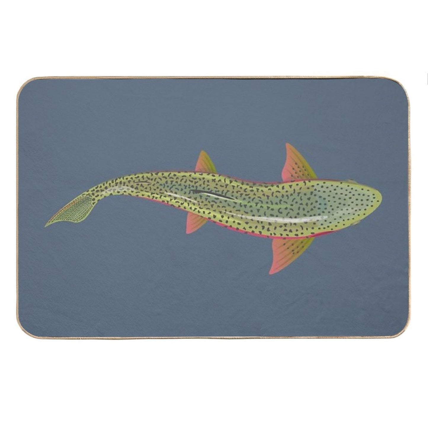 Trout From Above Bath Mat