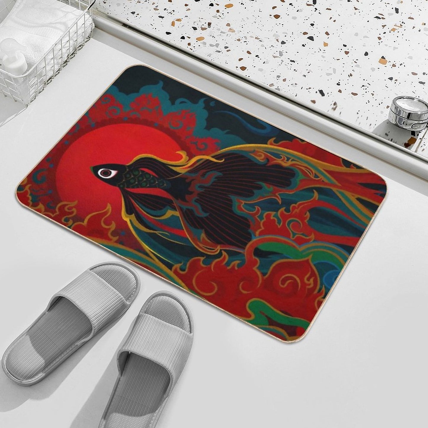 Fire Fish Bath Mat