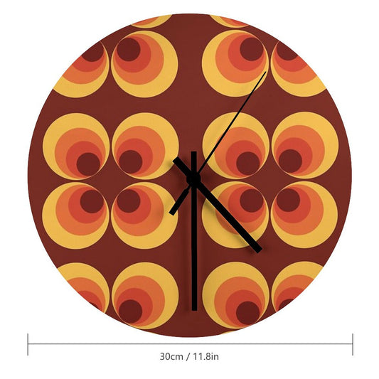 70s Graphic Wall Clock