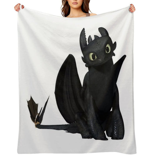 Toothless (Night Fury) Throw Blanket