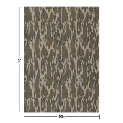 Everything Bottom Lands Camo Throw Blanket