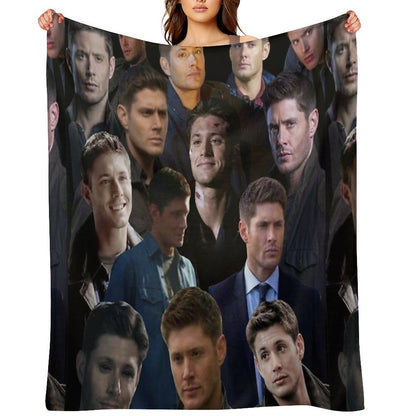 Dean Winchester Collage Throw Blanket