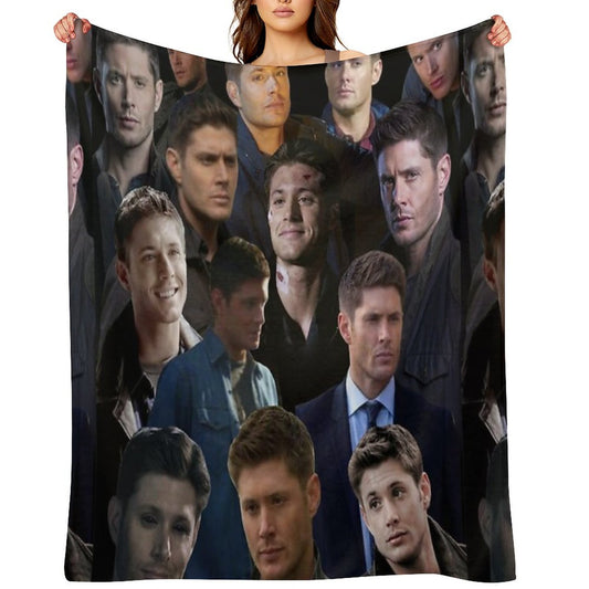 Dean Winchester Collage Throw Blanket