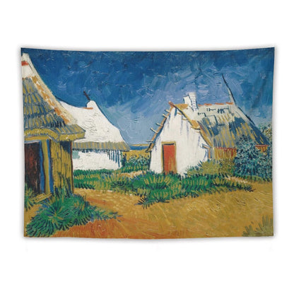 Van Gogh’s White Cottages at Saintes-Maries Tapestry