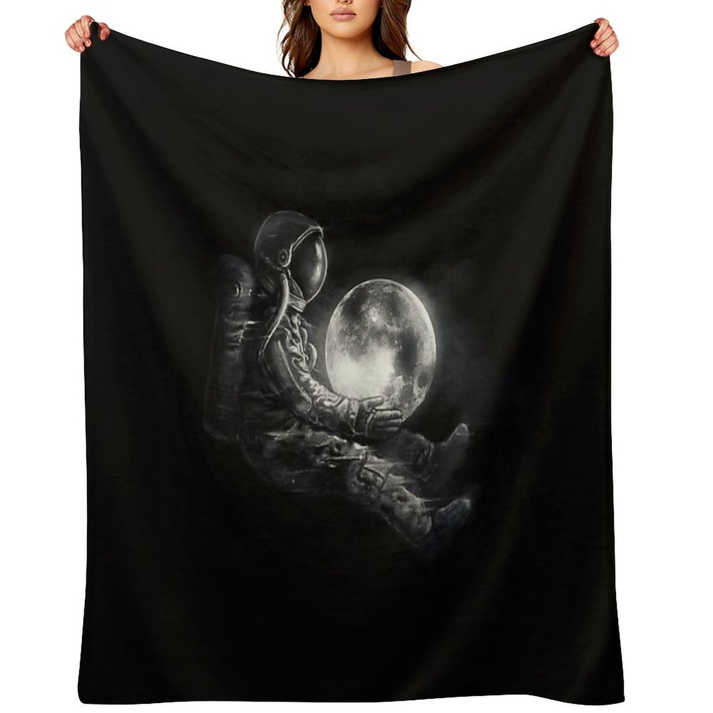 Moon Play Throw Blanket