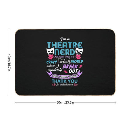 Theatre Nerd Funny Definition Bath Mat