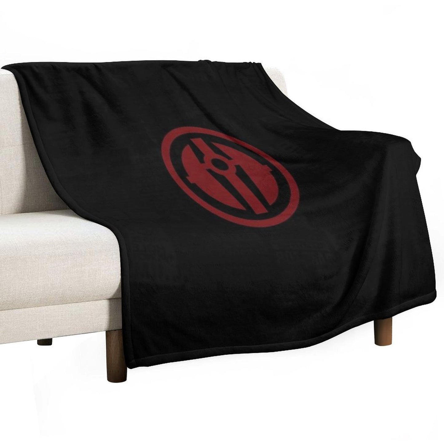 Darth Revan Emblem in Red Throw Blanket