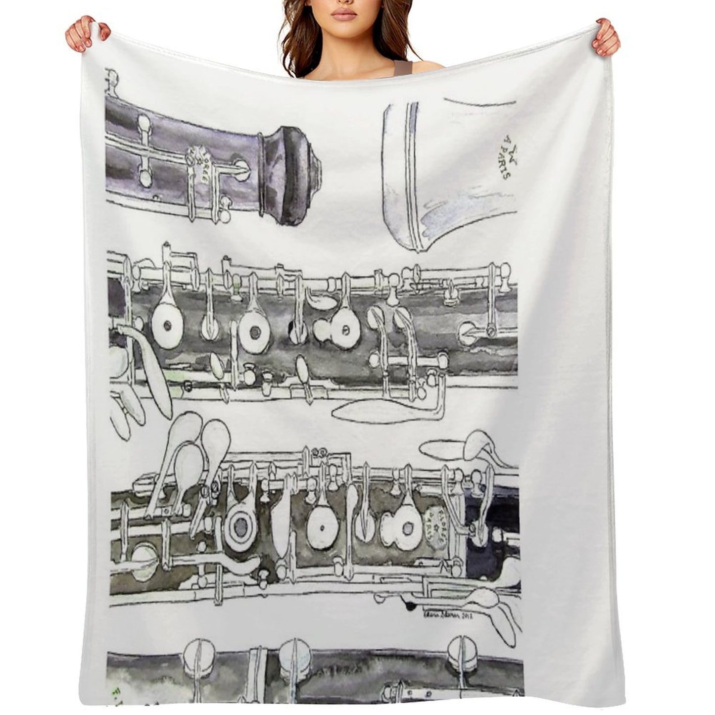 The Oboe Throw Blanket