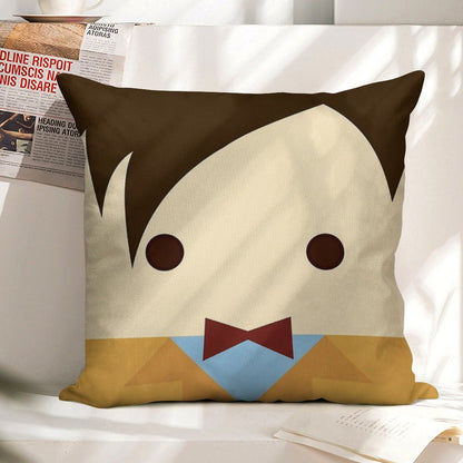11th Doctor, Matt Smith Linen Throw Pillow Cover