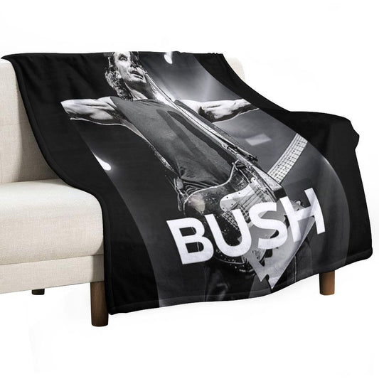 BUSH ROCK BAND Tour - Bush Fan Edition - Nostalgic 90s Throw Blanket