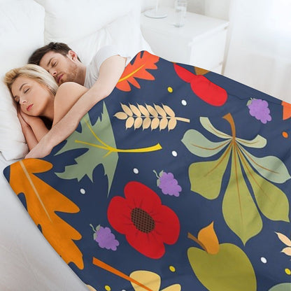 Autumn Leaves Throw Blanket