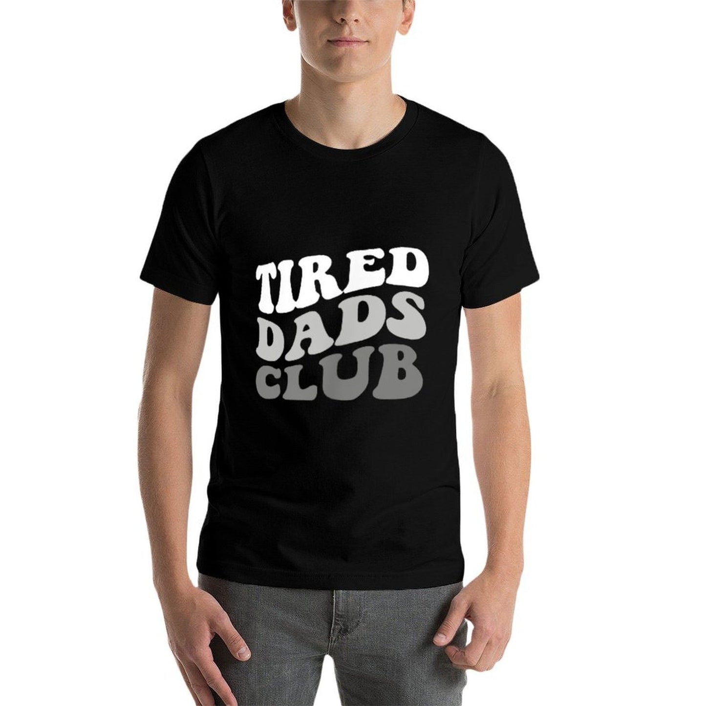Tired Dad Club Playmat Car Race Track Dad Father's Day  Polyester Blend T-Shirt