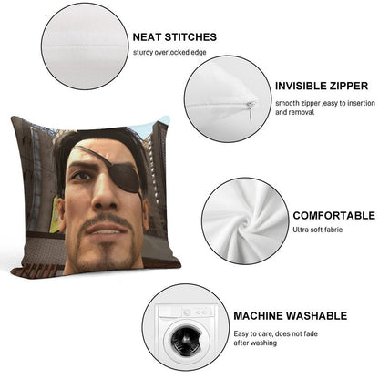 Goro Majima Soft Bedroom Essential Throw Pillow