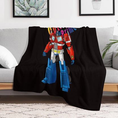Optimus Prime, Transformers, Cartoon Throw Blanket