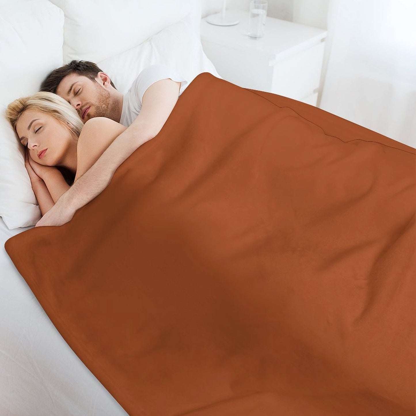 Rust Orange Brown Throw Blanket