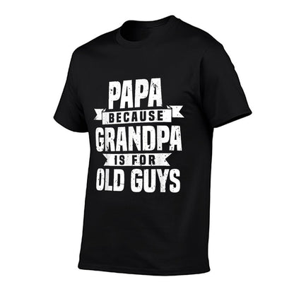 Funny Papa Art For Grandpa Men Dad Grandfather Father&#39;s Day T-Shirt