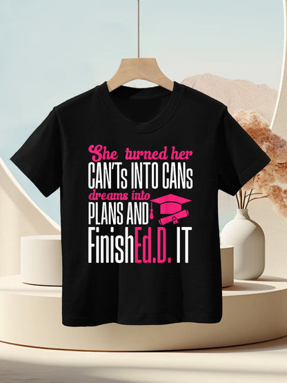 Doctor of Education Ed.D. Doctorate Graduation Kids T-Shirt