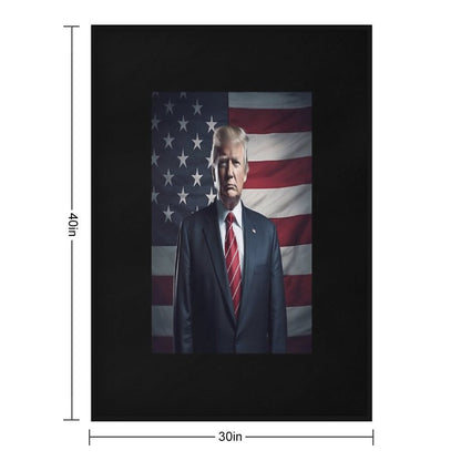 Donald Trump President Throw Blanket