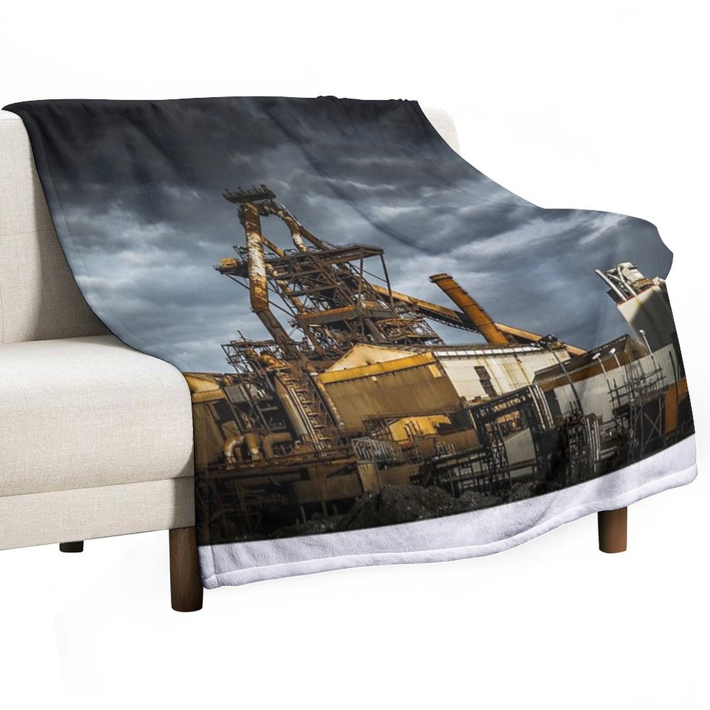 Redcar Blast Furnace Throw Blanket