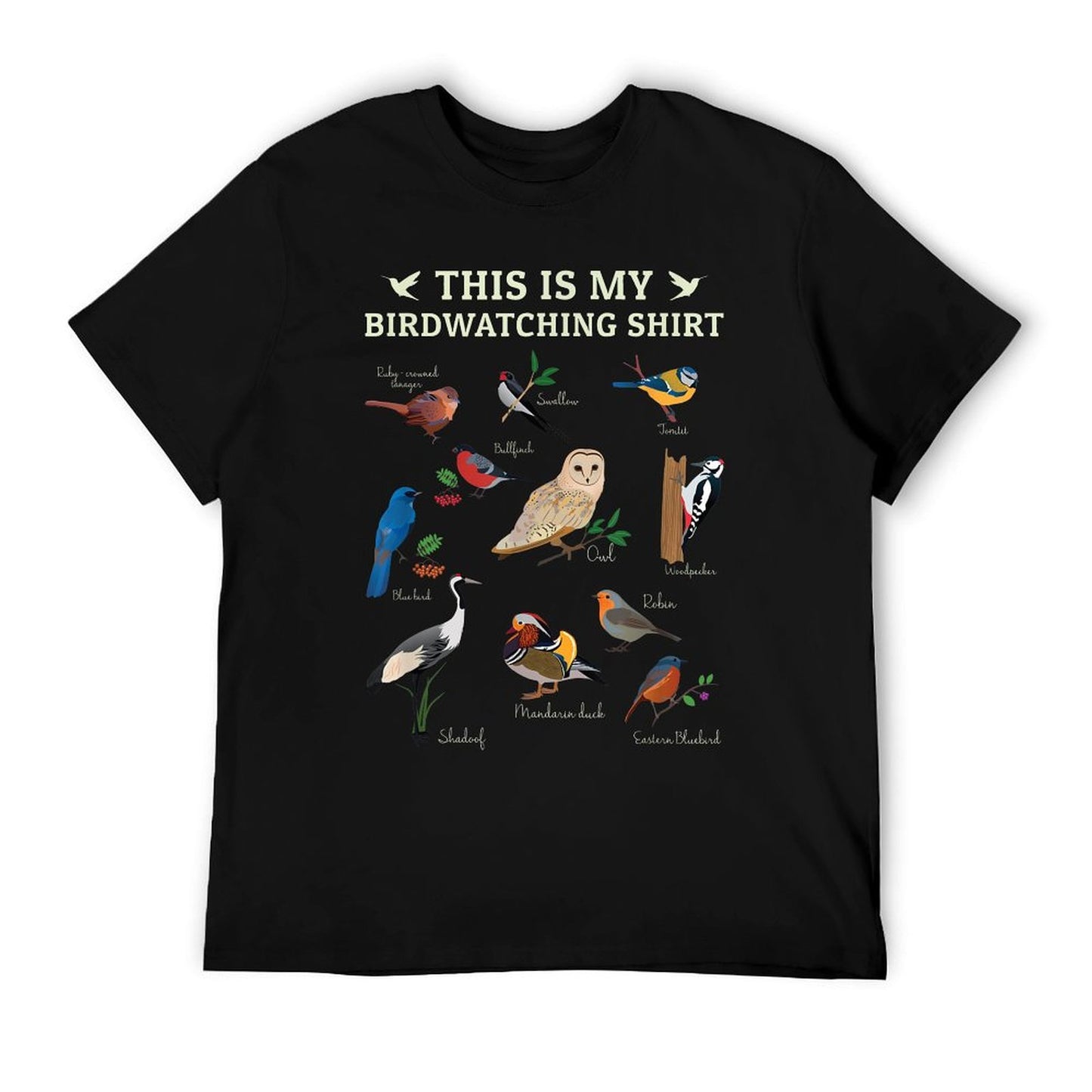 Cool Bird Lover Birdwatching Present Birdwatcher Birder Gift T-Shirt