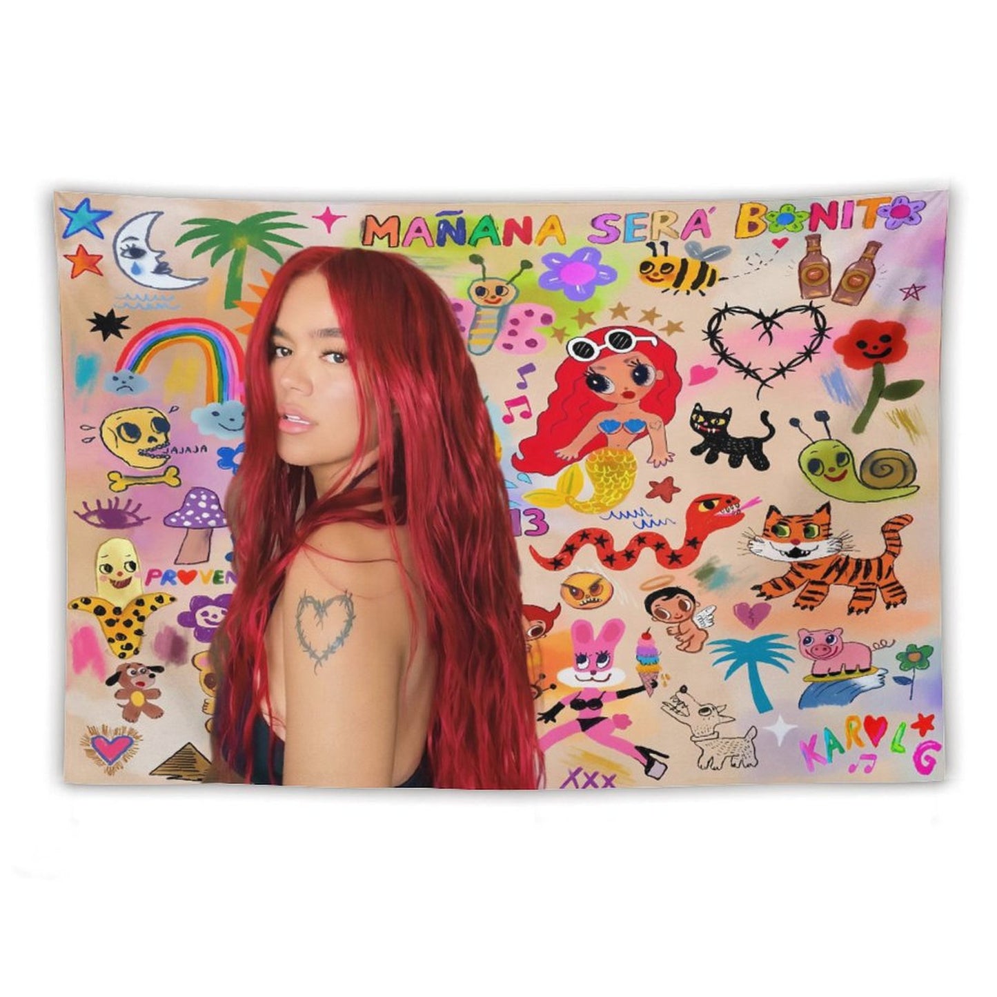 Karol Merch G Manana Sera Bonito Tapestry