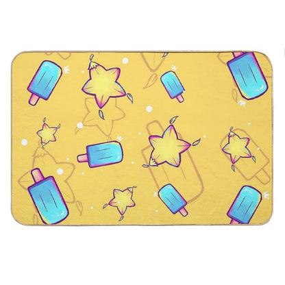 Kingdom Hearts Seasalt And Paopu Pattern Bath Mat