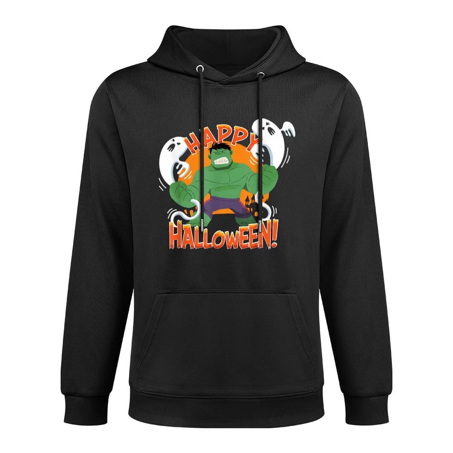 Marvel Hulk Happy Halloween Kangaroo Pocket Hoodie