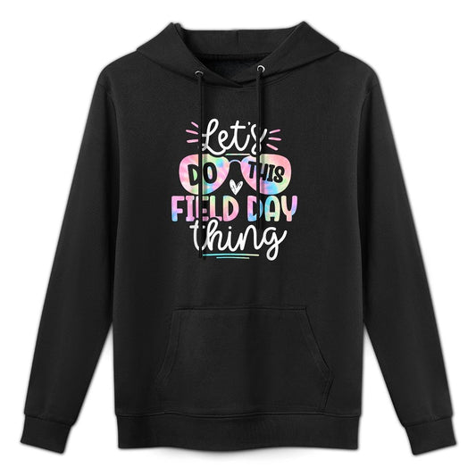 School Field Day Tie Dye Field Day Teachers Kids Customizable Surface Hoodie