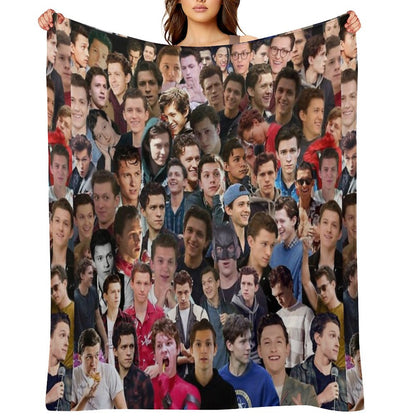 Tom Holland College Throw Blanket