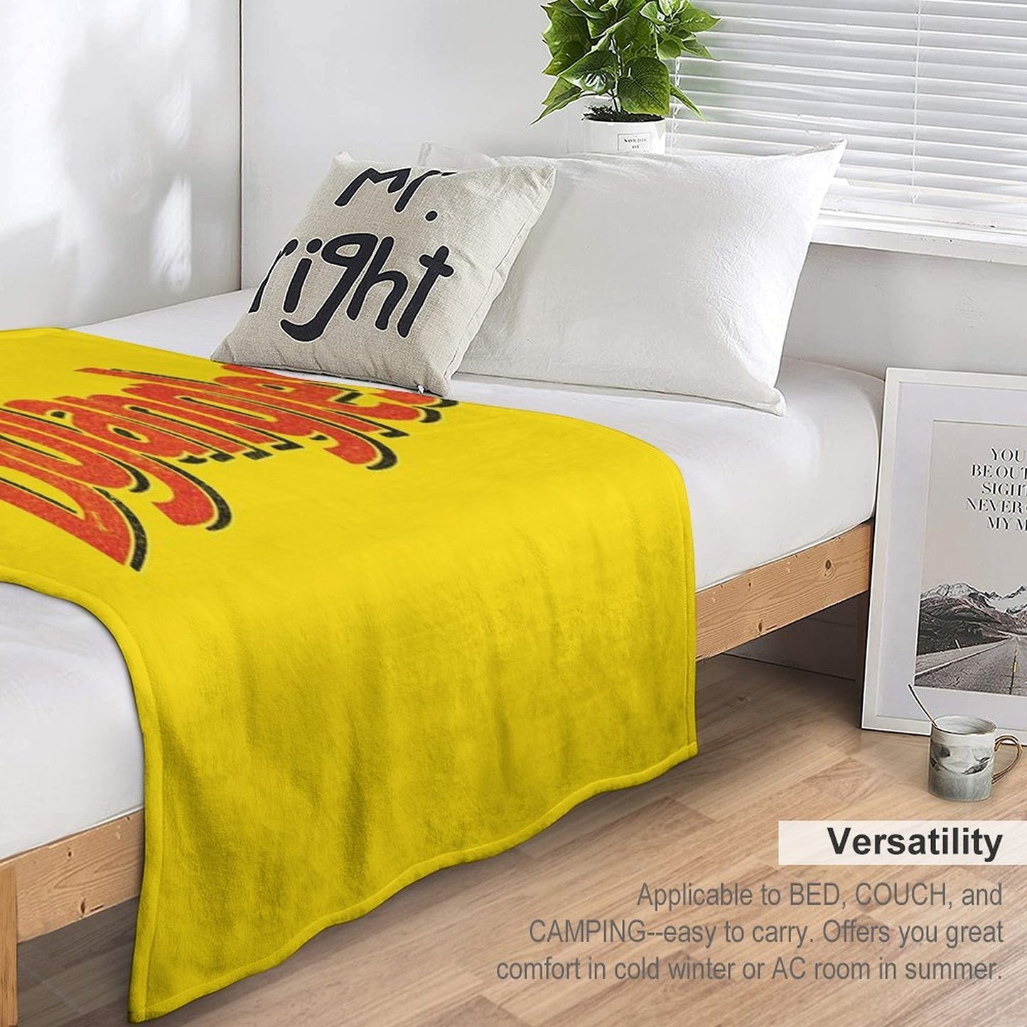 Bojangles - Vintage Faded Texture Logo Throw Blanket