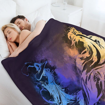 Final Fantasy X Logo Throw Blanket
