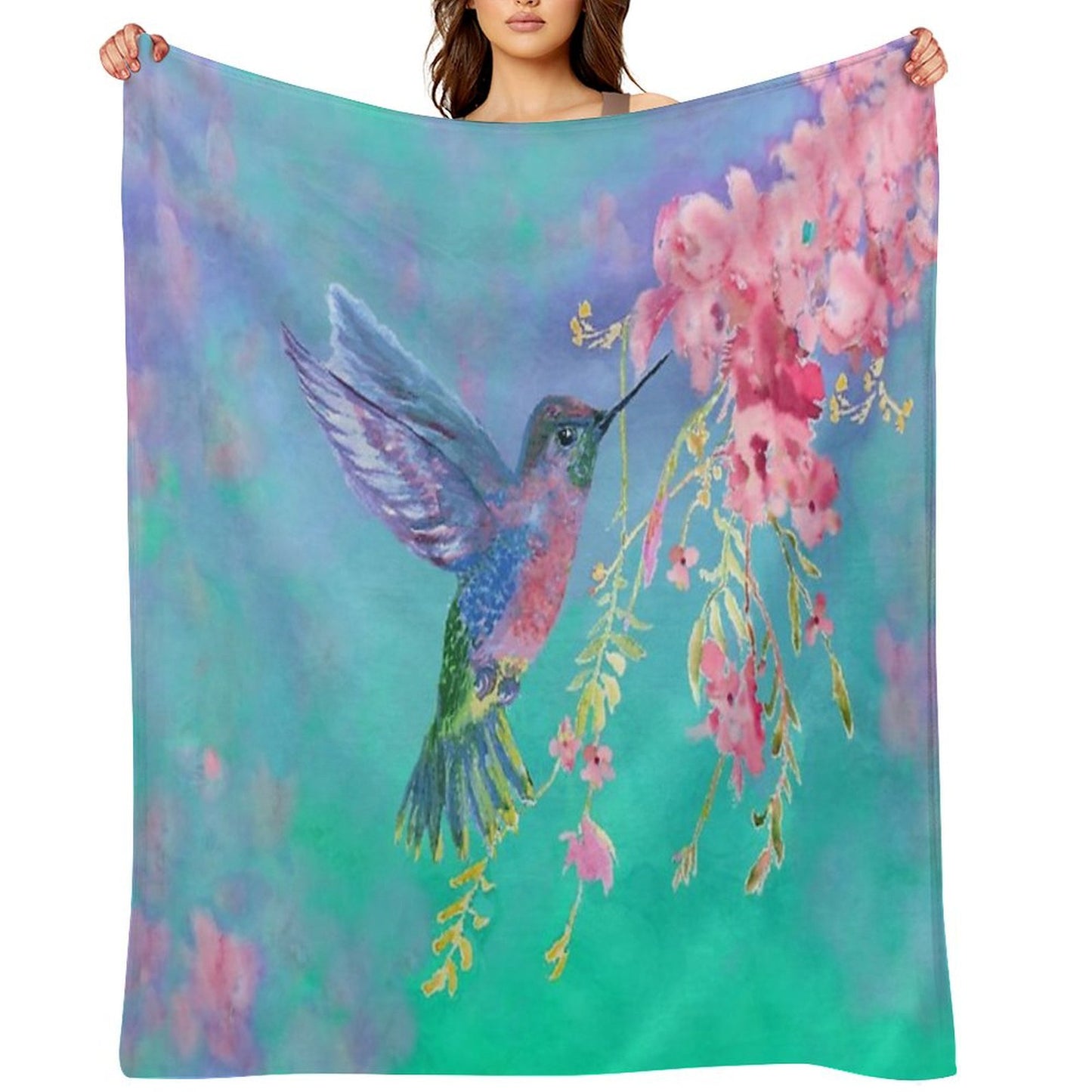 Live A Colorful Life Throw Blanket